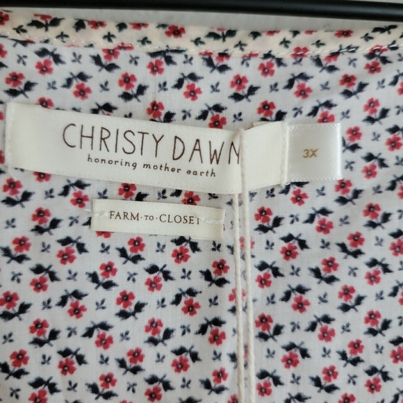 Christy Dawn Dahlia Dress Extended in Geo Ditsy Cream size 3X NWT - Picture 7 of 10